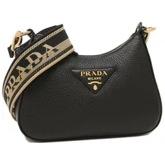 美品♡PRADA バッグ 黒 牛革 別売スカーフ/バッグインバッグ付き