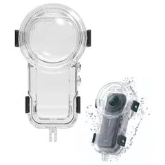 Insta360 X5専用 PC素材 防水ケース アダプタ ネジ ネジスパナ 4点セット 防水ハウジングケース 防水シェル ダイビング 防水 防塵 保護ケース 耐水圧 水中でのHD撮影 水深 50m 水中撮影用密閉カバー スタンドフレーム クリア ハードケースのサムネイル