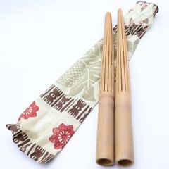 【フラダンス 小物】ブラウン プイリ ケース付き 木製 楽器 ダンス用 民族舞踊 民族楽器 ハワイアン アロハ ALOHA HAWAII タヒチアン