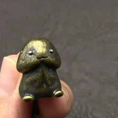 真鍮 キーホルダー キーリング ヴィンテージ ビンテージ アンティーク レトロ 真鍮製 縁起物 金運 子宝 ハンドメイド ペンダントトップ 置物 チャーム キノコ 109