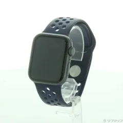 〔中古品〕 Apple Watch SE 第1世代 GPS 40mm スペースグレイアルミニウムケース ミッドナイトネイビー／ミスティックネイビーNikeスポーツバンド【276】