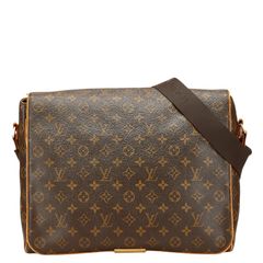 ルイ ヴィトン モノグラム アベス 斜め掛け ショルダーバッグ M45257 ブラウン PVC レザー レディース LOUIS VUITTON【1-0229731】