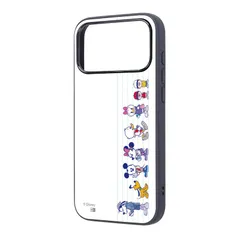 iPhone 17 Pro Max / ディズニー / maru 衝撃吸収 バンパー ハイブリッドケース / ミッキー&フレンズ_背比べ