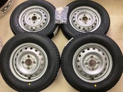 即納!!2024年製造 BS新品スタッドレス 145/80R12 80/78N 付ホンダ純正スチール◆145R12 6PR相当 LT 軽トラック 軽箱 バモス アクティ