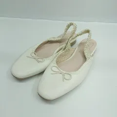 ◇ Θ Launa lea ラウナレア フラット パンプス サイズ22.5 ホワイト レディース E  【1503310005356】