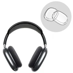 全4色　AirPods Max ヘッドホン カバー(ケース),ケース キズ防止 ,クリア シンプル 透明 軽量 ,全面保護, 落下防,止 防塵 ,専用 TPUカバー (CRYSTAL CLEAR)