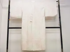 テト麻 裄65.6cm L寸 栄え 白地 長襦袢 未使用 ～158cm Js608