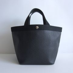 【美品】 Herve Chapelier 【707GP/リュクス コーテッドキャンバス 舟形 トート バッグ】 ノワール ブラック エルベシャプリエ 25070255