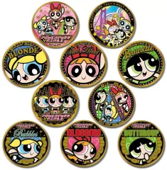 【中古】バッジ・ビンズ 全10種セット 「パワーパフガールズ 金バッジ vol.1」
