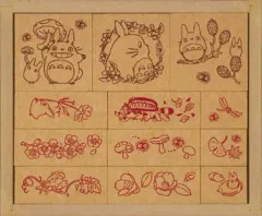 【中古】スタンプ・はんこ・印鑑 集合 草花はんこ 秋冬 「となりのトトロ」