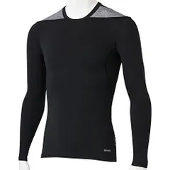 アディダス(adidas) サッカー TEAM TF BASE ロングスリーブシャツ AJ451-D82015 ブラック/ミディアムグレイヘザー 2XOサイズ