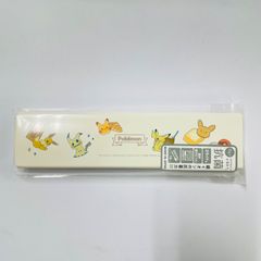 ポケモン　スライド式ツインセット（お箸＆スプーン）　ENJOY TEA TIME柄　日本製　ピカチュー・イーブイ・ミミッキュ・モクロー　pokemon　4550433036740