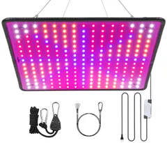 新品 GREENSINDOOR 植物育成ライトLED パネル 400W相当 フルスペクトル 225LED 育苗ledライト 植物育成用ランプ 水耕栽培ライト 室内用ライト 屋内植物用 多肉植物育成 観葉植物 野菜工場 植物栽培工場 家庭菜園 室内園芸 (1)