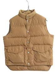 【お得なクーポン配布中!】 70s ウールリッチ ナイロン ダウン ベスト キッズ L メンズ S 程/ 70年代 Woolrich ヴィンテージ 白タグ アウトドア 重ね着 ポケット付き