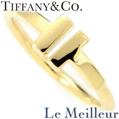 saya様美品tiffany Tワイヤーリングk18ゴールド9号