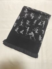 絽　帯揚げ　正絹　絹　髑髏　ドクロ　どくろ　ガラシャ　がらしゃ　帯揚げ　正絹　絹　個性　帯揚　おびあげ