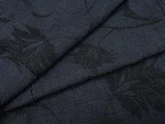 平和屋着物●結城紬　100亀甲　枝葉文　正絹　逸品　CAAW3834vf