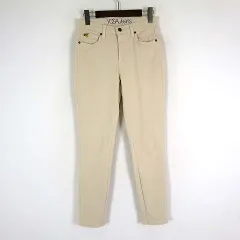 YOGA Jeans デニムパンツ ジーンズ カラーデニム テーパード アンクル丈 ストレッチ 26 ライトベージュ
