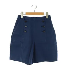 カルヴェン CARVEN フロントボタン ショートパンツ 36 ブルー /DF ■OSのサムネイル