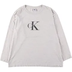 古着 90~00年代 カルバンクライン Calvin klein ロングTシャツ ロンT USA製 メンズXL相当 ヴィンテージ/eaa560769
