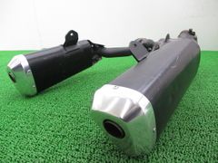 ホーネット250 TSR 2本出しマフラー カーボンサイレンサー マフラー