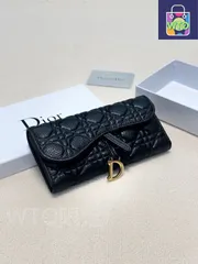 【今日特価】Dior ディオール レディースウォレット 高級レザーに圧花を施し、内装収納が充実したファッショナブルなデザイン-WTO輸入2