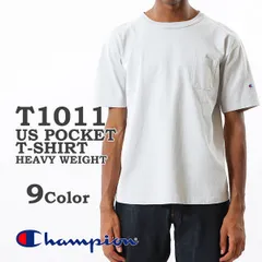 Champion チャンピオン T1011 ポケット Tシャツ  クルーネック 無地