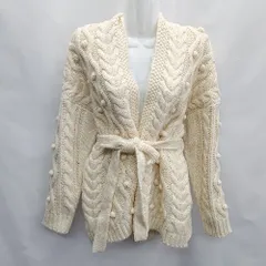 ◇ ◎ Simplicite シンプリシテェ 長袖 カーディガン サイズF ホワイト系 レディース E  【1406050057213】