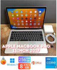 ［新品バッテリー］Apple MacBook Pro 13inch 2017/Core i5 2.3GHz/8GB/SSD256GB/Windows11/Office 2024/452