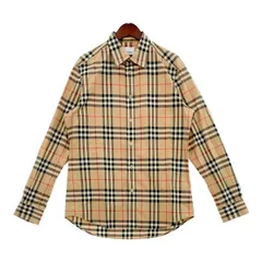 BURBERRY LONDON ノバチェック 長袖 シャツ ブラウス コットン 8020863 古着 通勤 ビジネス メンズ バーバリーロンドン トップス DM15766■