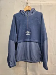 アンブロ 90s ロゴ刺繍 ナイロン アノラックパーカー プルオーバー 9090 × umbro Raglan Anorak – YZ