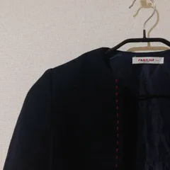 送料無料 美品 ファミリア 子供服 ボレロ ジャケット 冠婚葬祭 ネイビー140