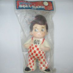 BIG BOY DOLL BANK ビッグボーイ貯金箱 足裏1973年 未開封 未開封】1973 ビッグボーイ ボビーの貯金箱 | ブリキのおもちゃ