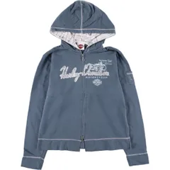 古着 00年代 ハーレーダビッドソン Harley-Davidson ラインストーン付き スウェットフルジップパーカー レディースM相当/eaa588808のサムネイル
