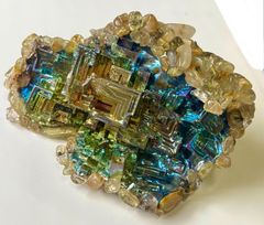 ビスマスオブジェクト　蒼