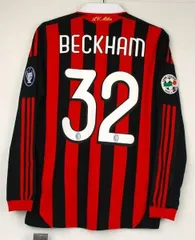 【新品】オーセンティックパッチ付き　ロナウジーニョ 80 L ACミラン　長袖 ACミラン（AC Milan）09-10 H ホーム #80 ロナウジーニョ
