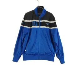 J3441 ディアドラ メンズ L ブルーブラック 防風 ジップアップ ジャケット