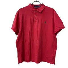 POLO RALPH LAUREN 半袖 ポロシャツ XL レッド ポロ ラルフローレン 古着卸 アメリカ仕入 a707-5704