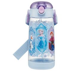아나와 눈의 여왕 25 원 푸시 스트로 병 480ml 물통 스케이터