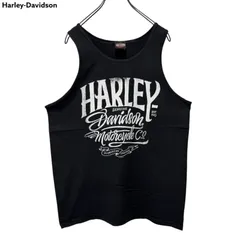 HARLEY-DAVIDSON Print Sleeveless Tank-top T-shirt Tee メキシコ製 ハーレーダビッドソン 両面プリント ノースリーブ スリーブレス タンクトップ Tシャツ 古着