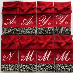 剣道竹刀袋型ペンケース【イニシャル】red