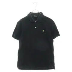 BROOKS BROTHERS (ブルックス ブラザーズ) ロゴエンブロイダリー コットン 半袖 ポロシャツ ブラック 19-68-2620