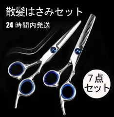 散髪 はさみ ヘアカット すきバサミ プロ用高級シザー ハサミ２本セットのサムネイル