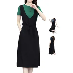 サロペット レディース ノースリーブ オールインワン 春 夏 ジャンパースカート サロペット 深Vネック ワンピース ロング ジャンスカート 大人 きれいめ おしゃれ 大きいサイズ ジャンパースカート#lwk869