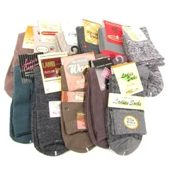 ナイガイ他 靴下 11点セット 未使用 22-24cm ウール混など ソックス まとめて 大量 レディース