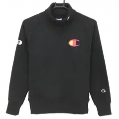 【超美品】チャンピオン ハイネックトレーナー 黒×ピンク 裏起毛 レディース SMALL ゴルフウェア 2023年モデル Champion