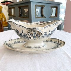 野バラのアンティークな雰囲気が素敵 サンタマン大皿 マリールイーズ