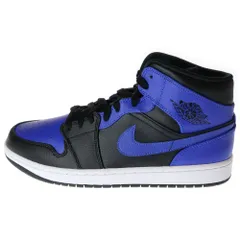 NIKE (ナイキ) AIR JORDAN 1 MID HYPER ROYAL エアジョーダン1 ハイパーロイヤル ミッドカットスニーカー ブルー/ブラック US10/28cm 554724-077