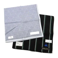 未使用品 カルバンクライン CALVIN KLEIN ブルックスブラザーズ BROOKS BROTHERS ハンカチ コットン 2点セット