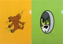 【中古】クリアファイル トム＆ジェリー(グリーン/イエロー) クリアファイルセット(2枚組) 「Happyくじ トムとジェリー TOM and JERRY FUNNY ART」 D賞
